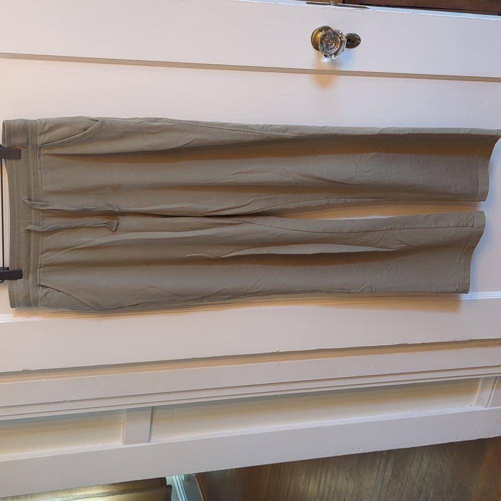 Pact organic women's cool stretch lounge pant size L sage green